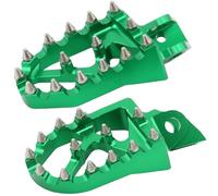 Foot Peg Brackets for KX65 for KX80 for KX85 for KX100 for KX125 for KX250 for KX500 for KX250F for KX450F for KLX110 Modified Motorcycle Footpeg Pedals FootRest Footpegs Foot Pegs Pedals(Green)