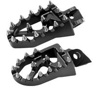 Foot Peg Brackets For KX65 For KX80 For KX85 For KX100 For KX125 For KX250 For KX500 For KX250F For KX450F For KLX110 Modified Motorcycle Footpeg Pedals FootRest Foot Rests(Black)