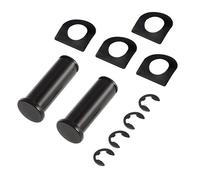 Foot Pegs 10Pcs Footpeg Mount Kits Fit For Harley Davidson Touring Dyna Softail Sportster 883 1200(Black)