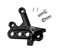 Foot Pegs Bracket For Light Bee X, Footpegs Pedal Rest Bracket Support, Aluminum Alloy Left Right Side Foot Pegs Mount, Black (Left)