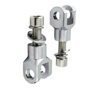 Foot Pegs Folding Foot Pegs 39mm 29mm Motorcycle Passenger Foot Pegs Support Mount Clevis Kit Fit For Harley Softail Fat Boy(29mm Silver)