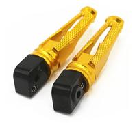 Foot Pegs Folding Foot Pegs Fit For Kawasaki Z750 Z900 Z1000 ZX6R Z800 ZX10R ER-6N ER-6F Z900RS CNC Aluminum Rear Passenger Foot Pegs(Gold)