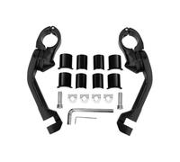 Foot Pegs Footpegs Foot Pedals Motorcycle Foot Pegs Long Angled Highway Pedals Footrest 32mm 1-1/4" Mount Kits Pedal For For