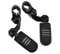 Foot Pegs For Ebike For Universal 1-1/4" Engine Guard Highway Foot Pegs Motorcycle Footrest(Black)