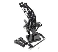 Foot Pegs For GROM MSX125 2012-2016 Adjustable Aluminum Motorcycle Rearset Footrest Footpeg Rear Set Pedal Foot Peg(Black)