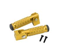 foot pegs For M8 Screw Motorcycle Rear Footrest Pedal Modification Aluminium Alloy Foldable Footpegs Off For Road Vehicle Bicycle Universal