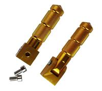 Foot Pegs For Motorcycle 1 Pair Foot Rest Motorcycle Footrests Foot Rest Scooter Foot Pegs Universal Electric Vehicles Mopeds Motocross Pedal(Gold)
