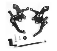 Foot Pegs Motorcycle Adjustable Rearset Footpeg For Z900RS For CAFE 2018-2021 2022 2023 Footrest Pedal Shift Lever Brake Kit Backstep Z900 RS(Black)