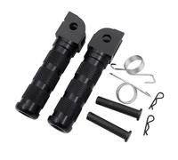 Foot Pegs Pedals For CB900F 2002-2007 For CBF600 2008 2009 2010 For CBR500R 2013-2014 Motorcycle Aluminum Rear Pedal For ATV Dirt Bike General Purpose Upgrade Parts(Black)