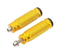 Foot Pegs Universal Motorcycle Motorbike Foot Pegs Rear Set Rests Racing Pegs Pedal For Suzuki(GOLD)