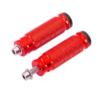 Foot Pegs Universal Motorcycle Motorbike Foot Pegs Rear Set Rests Racing Pegs Pedal For Suzuki(RED)