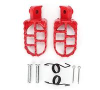 Foot Pegs, Yctze 2pcs Motorcycle Dirt Bike Aluminum Rider Passenger Footrest Pegs Footstools Floorboards Suitable for Motorcycle and Dirt Bike red pit bike foot pegs