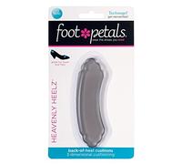 Foot Petals Women's Protectors, Comfortable Heel Grip for Pain Relief and Sizing Back Cushion Inserts, Charcoal Gel, Medium UK