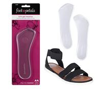 FOOT PETALS Women's Shock-Absorbing Insert, Prevent Feet from Sliding Dress, High Heels, Boots and Flats 3/4 Length Cushioned Insole, Clear Gel, 1 Pair (Pack of 1)