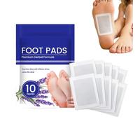 Foot Plasters for Body Care, 10 Natural Plant Extract Leaves - Support for Well-Being | For Men and Elderly for Sleep Problems Tension Exhaustion Stress Relief Relaxation