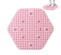 Foot Pressure Massager, Foot Pleasure Mat, 16.14 Inch Yoga Foot Rock Mat, Hexagonal Pressure Point Pad, Lightweight Foot Relief Cushion with Magnets for Releasing Tension
