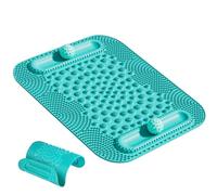 Foot Pressure Point Mat | Foot Pressure Point Massager Reflexology Mat - Pad with Double Ball Tracks Leg Stimulator for Circulation Men Women Home Gym Recovery Better Sleep Travel