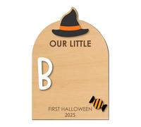 Foot Print Kit for Baby,Halloween Footprint or Handprint Art Sign - Craft Kit with Ink Pad Hand Ornament for Birth Shower Mom Dad Kids Family, Christmas Halloween Nursery