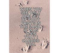 FOOT PRINTS IN THE SAND