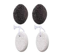 Foot Pumice Stone - 4-Piece Volcanic Natural Pedicure Tool - Pumice Stone for Feet, for Bath, Shower, Toilet, Tub, Spa, Hands, Deep Cleaning, Pedicure, Women, Men, Travel, Daily