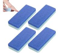 Foot Pumice Stone Foot Scrub Stone Pedicure Tools 4-Piece Heel Scrubber to Soften Hard Skin After Soaking for the Shower