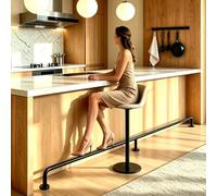 Foot Rail Kit Ground Mounted Bar Railing for Restaurant Bar Office Home