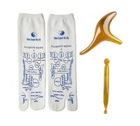 Foot Reflex Zone Socks, German Foot Massage Reflexology Massage Socks Set, Acupuncture Relief Foot Acupressure Reflexology Massage Socks, Soothe Acupressure Reflexology Massager (Women)