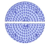 Foot Relaxation Mat - Foot Plate for Reflexology | 2 x Ergonomic High Elastic Foot Massage Pads, Half Circle, Pressure Point, for L