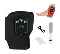 Foot Renew Massager,Foot and Ankle Massager,Foot Massager, F-oot Revive Mass-AGER, Wireless & Portable Heated Ankle Wrap with 3 Vibration Mode, 5 Heat Leavel (Black)