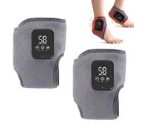 Foot Renew Triple Method Massager, Heated Foot & Ankle Wrap, Wireless Triple Technology Foot Massager Ankle,Designed To Provide Comfort and Relaxation for The Heel, Arch, and Ankle