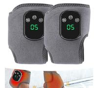 Foot Renew Triple Method Massager, Portable Renew Massager, Foot Device, Wireless Vibrating Heating Pad Wrap, Portable for Left or Right (2Pcs)