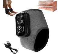 Foot Renew Triple Method Massager, Warming Ankle Massager for Pain Relief with Mugwort Sachet, Heat Therapy,Compression,Shiatsu Kneading,Wireless Portable Foot Massagers for Home,Travel (Grey,1pcs)