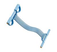Foot Resistance Bands with Handles - 10-Tube Tension Rope Adjustable Portable | Multifunction Elastic Yoga Resistance Band | for Abdomen Core Waist Arm Stretching Training Home Gym