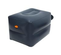 Foot Rest for Car Seats - Inflatable Grey Foot Cushion, Portable Travel Pillow, Lightweight Footrest for Car and Plane, Adjustable Comfort Support | For Vehicle Campsite Roadtr