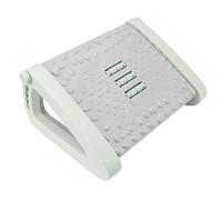 Foot Rest for Under Desk at Work, 6 Height Adjustable Footrest with Massage Sturdy Foot Stool for Home Office Airplane Travel (Green)