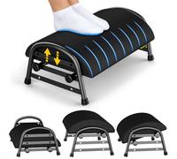 Foot Rest for Under Desk at Work, Adjustable Height Office Footrest for Leg Support, Memory Foam Foot Stool, Office Desk Accessories