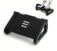 Foot Rest for Under Desk at Work, Ergonomic 6 Heights Adjustable Footrest with Massage Roller, Portable Under Desk Foot Stool for Home, Office