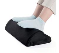 Foot Rest for Under Desk at Work Memory Foam Foot Cushion Ergonomic with Removable Washable Cover,for Home,Office,Chair,Car (Black,M:42x22x12cm)