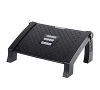 Foot Rest for Under Desk at Work Six Adjustable Heights, Non-Slip and Stable This Ergonomic Footstool with Massage Function is Perfect for Both Work and Leisure time Black