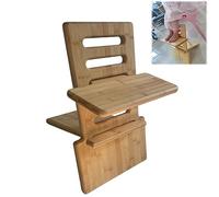 Foot Rest, Height Adjustable Children's Footrest,Bamboo Foot Rest,Footrest Under Desk,Ergonomic Foot Stool Under Desk Provides Fundamental Foot Support for Children Ages 3-9