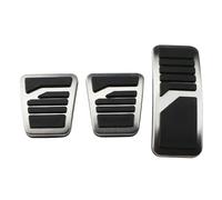 Foot Rest Pedal Pads Cover For Mitsubishi For Pajero 3 For Outlander For Lancer X For Eclipse AT Car Gas Clutch Brake Pedal Cover Kit S Rubber Stainless Nonslip Pad(MT)
