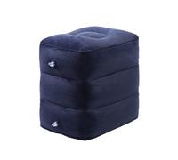 Foot Rest Pillow Inflatable Enhances Comfort with Soft Flockeds Surfaces On Long Trip Travel