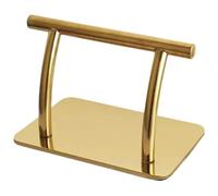 Foot Rest, Stainless Steel Heavy-Duty Pedicure Foot Rest Practical for Barber Chair Footrestt Supportive Pedal Practical for Hairdressing Beauty SPA Nail Massage Chair (Golden)