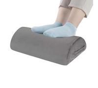 Foot Rest Stool, Memory Foam Cushion, Ergonomic Support Pillow, Adjustable Height Mechanism Strong Stability Base Design Comfortable Leg Elevation Aid for Desk Chair Relaxation