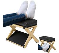 Foot Rest Under Desk at Work, Desk Foot Stool, Ergonomic Footrest for Back & Hip Pain Relief, for Office & Home, Non-Slip BottoBlack,13x9x10in