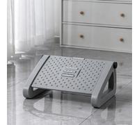 Foot Rest Under Desk at Work with Massage Texture and Roller,Ergonomic Foot Stool Height Adjustable,Leg Rest for Chair,Computer Gaming (Grey)