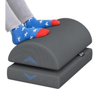 Foot Rest Under Desk Cushion - Adjustable Height 15 cm - Foot Stool - Premium Ergonomic Pad for Extra Leg Support - Breathable Mesh Cover - Non-Slip Bottom - Home Office Accessories