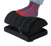 Foot Rest Under Desk, Footrest Cushion Non-Slip Memory Foam, Foot Stool with Adjustable Height 16 cm, Breathable Mesh Ergonomic Pad Extra Leg Support Suitable for Office, Travel Home Comfort & Gaming