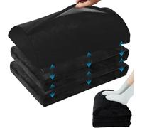 Foot Rest Under Desk,Wedged Memory Foot Stool with 3 Adjustable Heights Feet Pocket and Washable Cover Footrest Cushion for Home Working Office Travel Relieve Leg Knee and Back