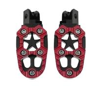 Foot Rests 2Pcs/Set Universal 8mm Metal Motorcycle Off-road Foot Pegs Pedals Footrests Slim Footpeg Wide Surface Large Diameter End Cap